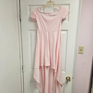 Elegant Pink Maxi Dress